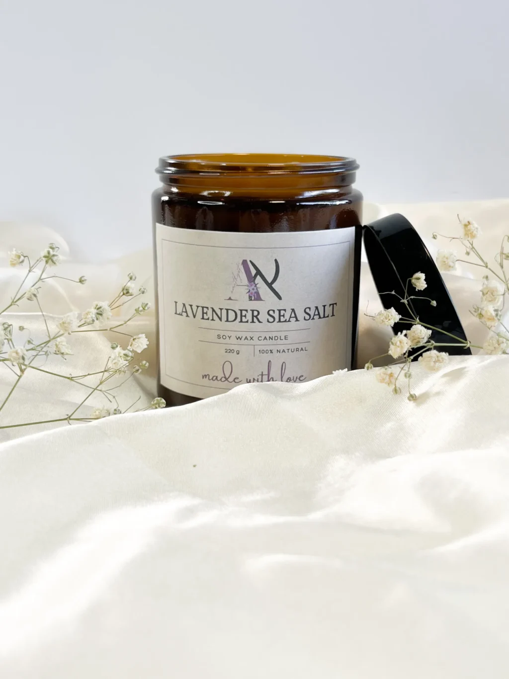 ⁦נר ריחני LAVENDER SEA SALT⁩ – תמונה ⁦3⁩